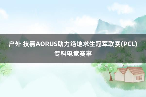 户外 技嘉AORUS助力绝地求生冠军联赛(PCL)专科电竞赛事